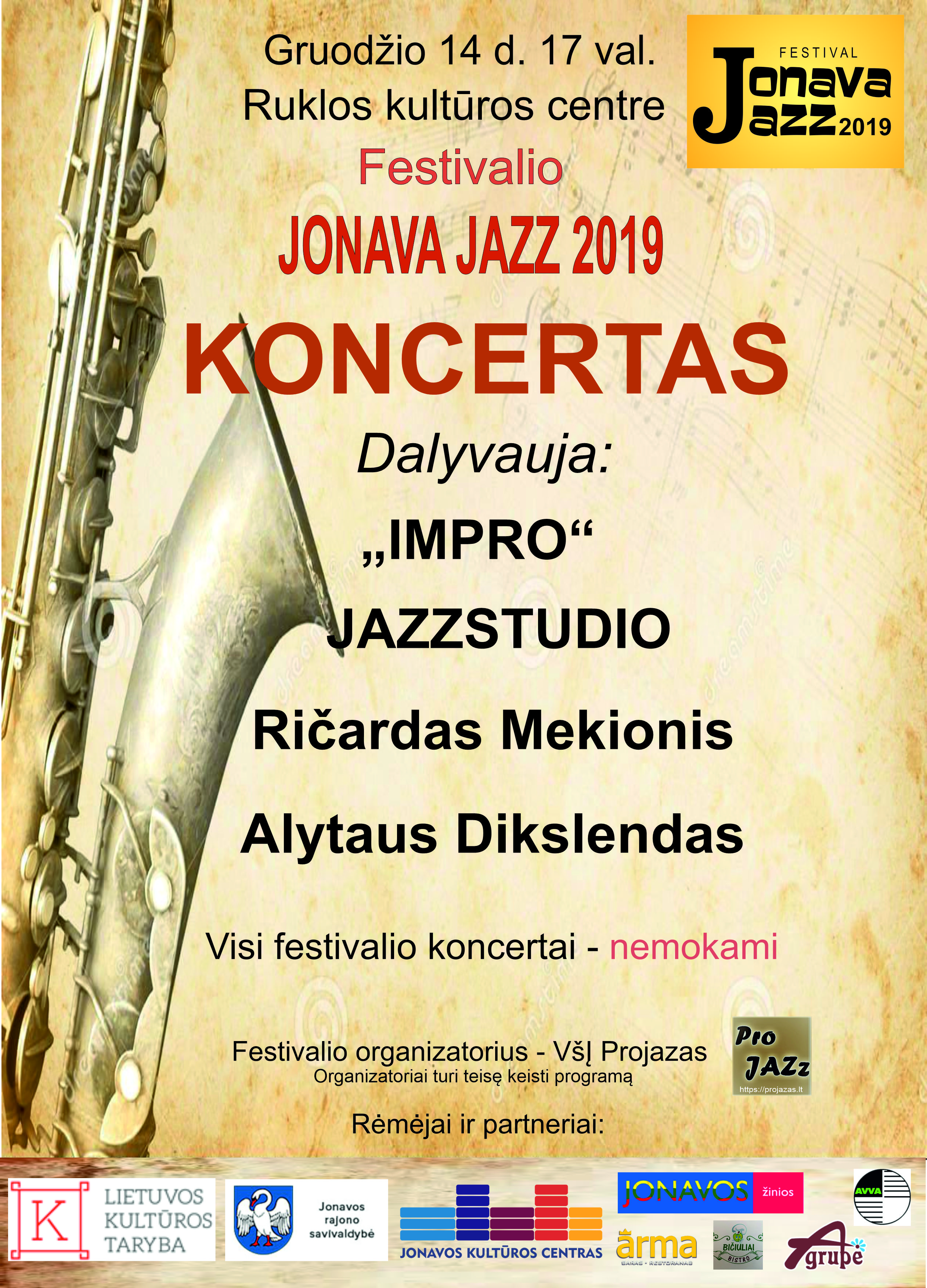 JONAVA JAZZ 2019-Rukla afiša