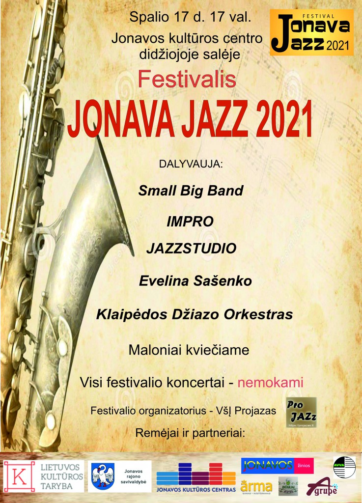 JONAVA JAZZ 2021 afisa JONAVA JAZZ 2021 afisa